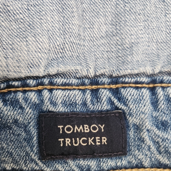 NWOT Lucky Brand Tomboy Trucker denim jean jacket size S - Picture 8 of 11